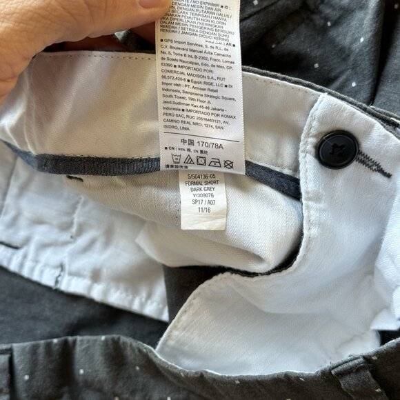 Old Navy Bermuda Shorts Mens Sz 31 Slim Blue White Polka Dot Shorts Preppy Beach - Picture 8 of 8